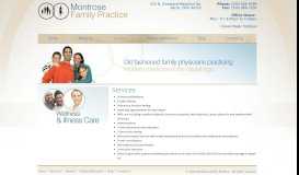 
							         Services | Montrose Family Practice								  
							    