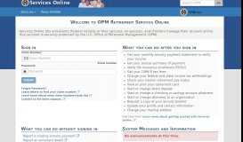 
							         Services Online - OPM								  
							    