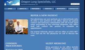 
							         services - Oregon Lung Specialists								  
							    