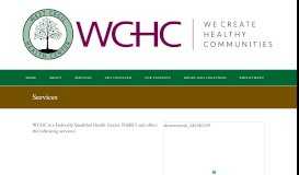 
							         Services Overview - Services - West Cecil Health Center								  
							    