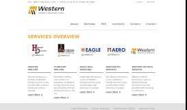 
							         Services Overview - Western Energy Services Corp.								  
							    