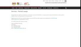 
							         Services – Portal E-warga – Centre for Corporate Communications								  
							    