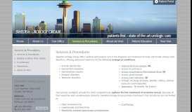 
							         Services & Procedures - Swedish Urology Group - Seattle, WA								  
							    