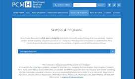 
							         Services & Programs | Perry County Memorial Hospital								  
							    