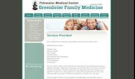 
							         Services Provided: Family Medicine – Annual Exam | Medical Services ...								  
							    
