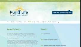 
							         Services - Purity Life Health Products LP.								  
							    