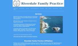 
							         Services - Riverdale Family Practice - Yola								  
							    