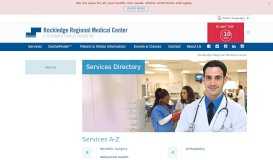 
							         Services - Rockledge Regional Medical Center								  
							    