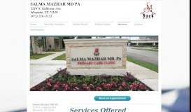 
							         Services - Salma Mazhar								  
							    