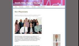 
							         Services - South Hills Family Medicine								  
							    