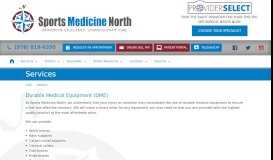 
							         Services | Sports Medicine North								  
							    