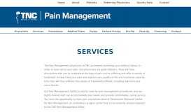 
							         Services - Tallahassee Neurological Clinic								  
							    