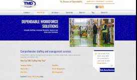
							         Services - TMD Staffing								  
							    