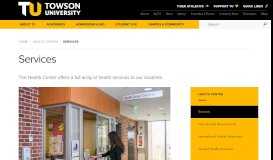 
							         Services | Towson University								  
							    