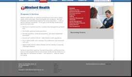 
							         Services - Wexford Health Sources								  
							    