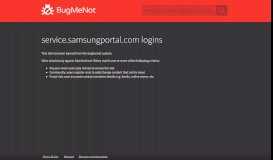 
							         service.samsungportal.com passwords - BugMeNot								  
							    