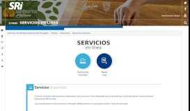 
							         Servicios en línea - Servicio de Rentas Internas del Ecuador - Sri								  
							    