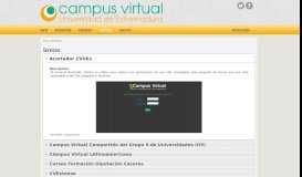 
							         Servicios | Portal del Campus Virtual de la UEx								  
							    