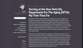 
							         Serving at the New York City Department For The Aging ...								  
							    