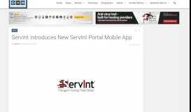 
							         ServInt Introduces New ServInt Portal Mobile App - Web Hosting ...								  
							    