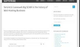 
							         Servint & Leaseweb Big SCAM in the history of Web Hosting Business ...								  
							    
