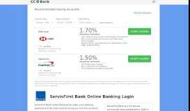 
							         ServisFirst Bank Online Banking Login - CC Bank								  
							    