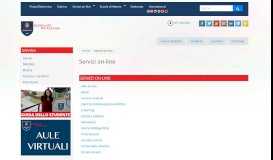 
							         Servizi on-line | Università di Camerino - Unicam								  
							    