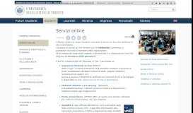 
							         Servizi online agli studenti | Università degli studi di Trieste								  
							    