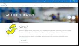 
							         Servsafe SUBWAY® Portal								  
							    
