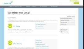 
							         Sesame Communications Help Center :: Websites and Email								  
							    