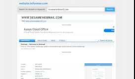 
							         sesamewebmail.com at WI. Webmail :: Welcome to Webmail								  
							    