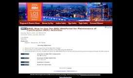 
							         Session: ABAI: How to Use the ABAI WebPortal for Maintenance of ...								  
							    