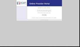 
							         Session Idle - SCAN Provider Portal								  
							    