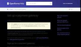 
							         Set up a payment gateway - OpenForms Help Center								  
							    