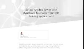 
							         Set up Ansible Tower with Dynatrace to enable your self-healing ...								  
							    
