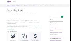 
							         Set up Pay Super - MYOB AccountRight - MYOB Help Centre								  
							    