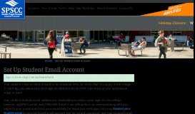 
							         Set Up Student Email Account | South Puget Sound Community College								  
							    