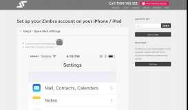 
							         Set up your Zimbra account on your iPhone / iPad - Sol1								  
							    
