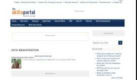 
							         seta registration - Skills Portal								  
							    