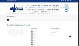 
							         SETAC Europe - SETAC Helsinki - Society of Environmental ...								  
							    