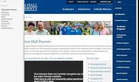 
							         Seton Hall Parents - Seton Hall University								  
							    