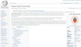 
							         Seton Hall University - Wikipedia								  
							    