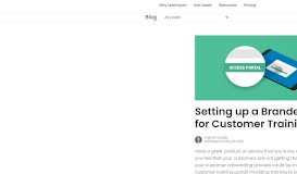 
							         Setting up a Branded Customer Training Portal | LearnUpon LMS								  
							    