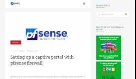 
							         Setting up a captive portal with pfsense firewall | GeekLK								  
							    