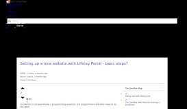 
							         Setting up a new website with Liferay Portal - basic steps ...								  
							    