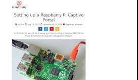 
							         Setting up a Raspberry Pi Captive Portal - Pi My Life Up								  
							    