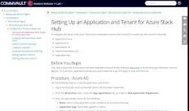 
							         Setting Up an Application and Tenant for Azure Stack								  
							    