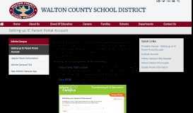 
							         Setting up IC Parent Portal Account - Walton County School District								  
							    