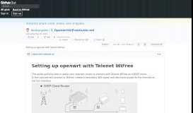 
							         Setting up openwrt with Telenet WiFree · GitHub								  
							    