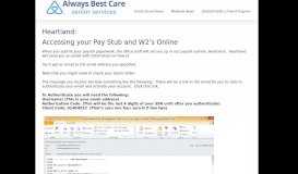 
							         Setting up your account in Heartland: accessing your Pay Stub and ...								  
							    